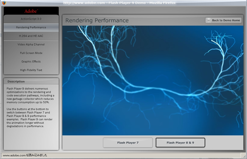 図2　FreeBSDで動作するWindows Flash 9＋Windows Firefox　その2