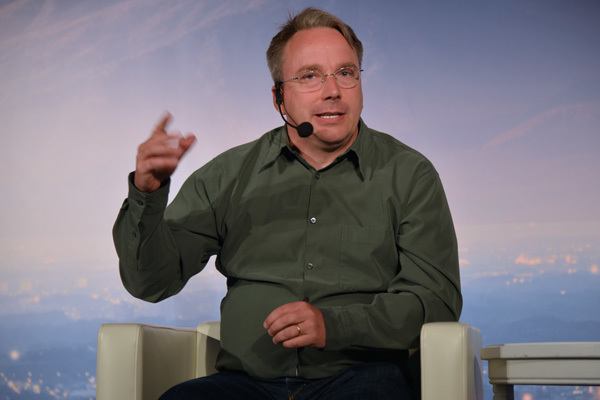 2016年7月、LinuxCon Japan 2016キーノートでのLinus Torvalds