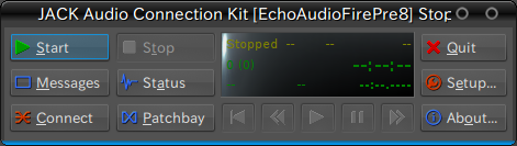 図2　JACK Controlの停止時