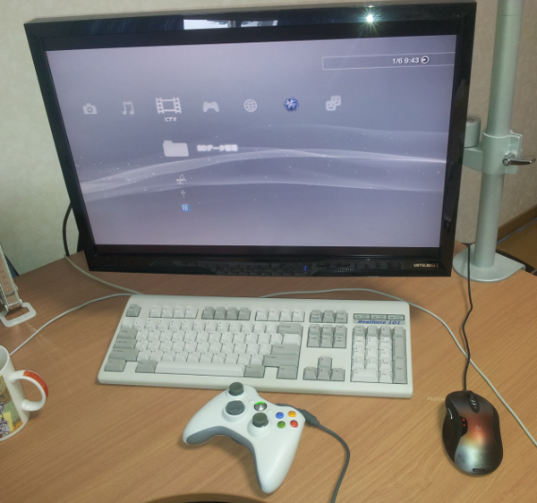 図5　Xbox360用ゲームパッドでPS3を操作してみた