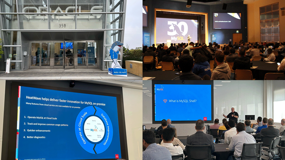 MySQL and HeatWave Summit 2025の会場の模様