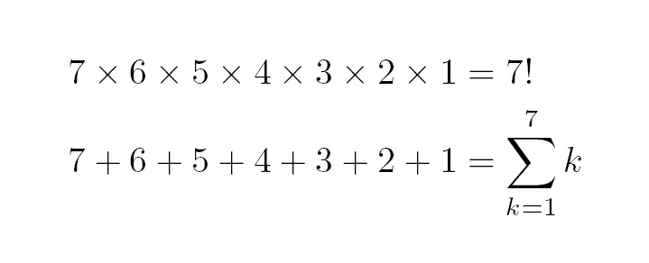 図2.1　長い式をコンパクトに記号化