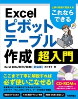 ［表紙］これならできる Excel ピボットテーブル作成 超入門～仕事の現場で即使える