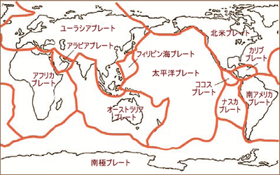 図2　地震の震央とプレート境界は一致する