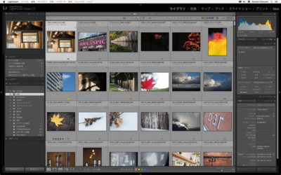 Adobe Lightroom Classic CCの画面