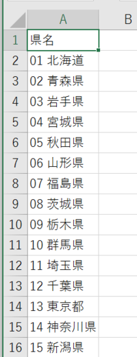 都道府県一覧