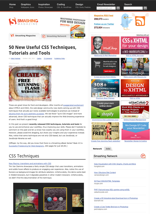 図5　新しいCSSテクニック、チュートリアル、ツール50選