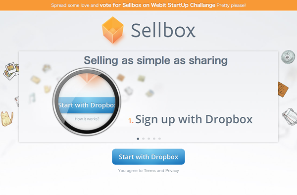 図6　Dropbox上のファイルを販売できるサービス