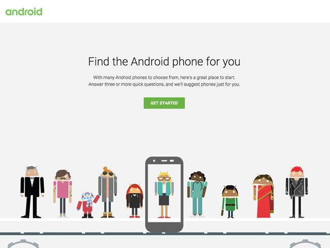 図6　Androidの機種選びを手助けするためのサービス