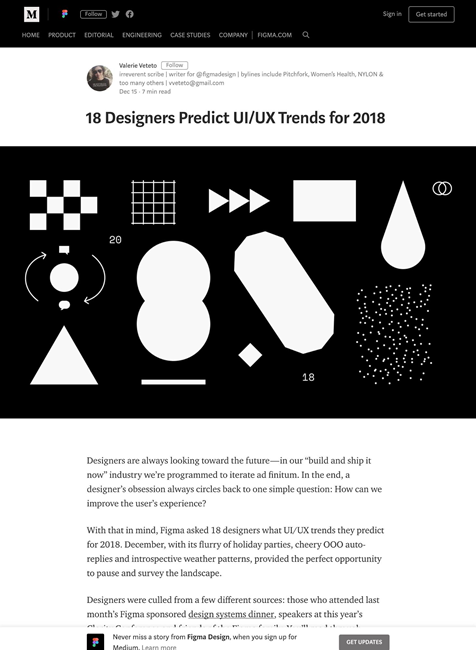 図2　18人のデザイナーによるUI/UXのトレンド予想