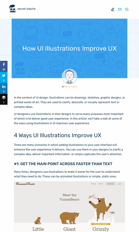 図2　UIにイラストを使うとUXがどう改善されるか