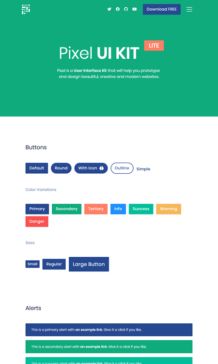 図5　Bootstrap 4用のUI Kit