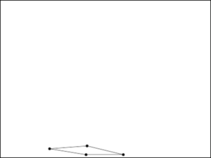 図1　四角形が落ちるとかたちはつぶれる