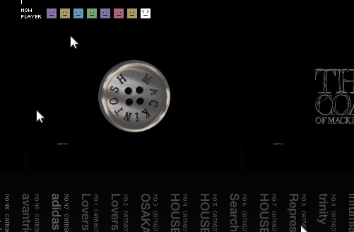 図8　アクセス中のユーザーを示すアイコンが並ぶ