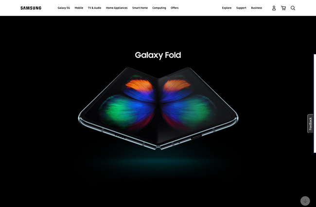 図9　折りたたみ可能なフォルダブルスマホ、Samsung「Galaxy Fold」の販売価格は、日本円で約24万円