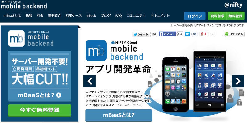 図7　Nifty Mobile Backend