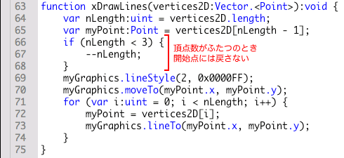 図6　頂点数がふたつのとき復路の線描を省く