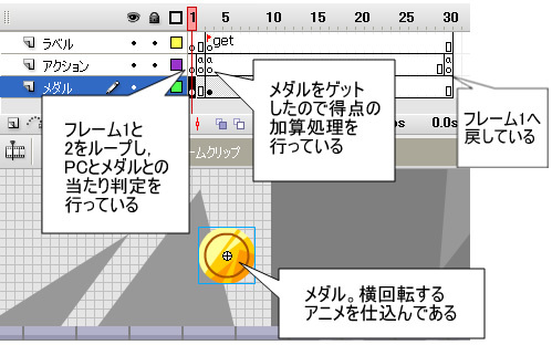 Fla画面7　メダルクリップ内