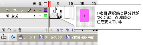 Fla画面5　2枚目用選択候補枠クリップ