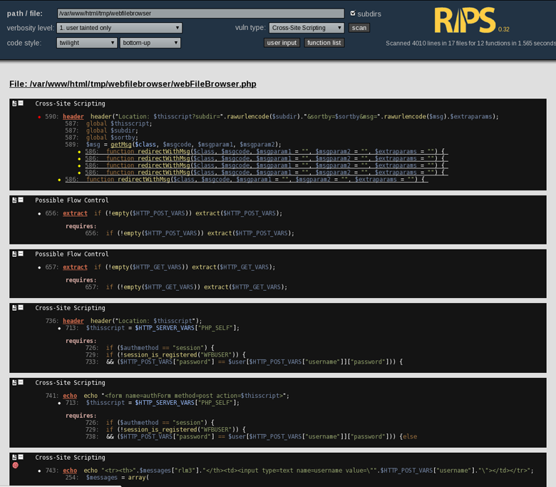 図7　WebFileBrowser - JavaScriptインジェクション