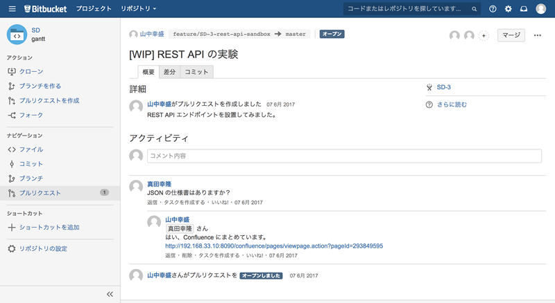 図4　WIPプルリクエスト