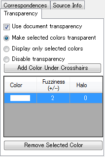 図7　Transparencyタブ