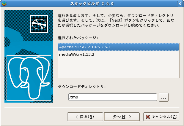 図16　インストールするアプリケーションの確認