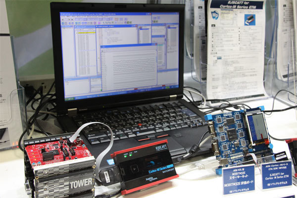 Cortex M4を利用したソフィアのトータル開発ソリューションのデモ